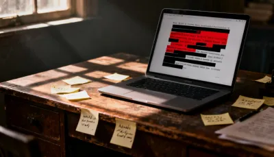 露骨な表現を修正する執筆デスクのイメージ