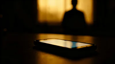 深夜のメッセージと、揺れる気持ちを示すスマートフォンの画面