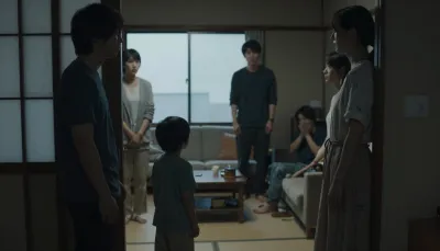 夕暮れの家で揺らぐ母と近所の男たち